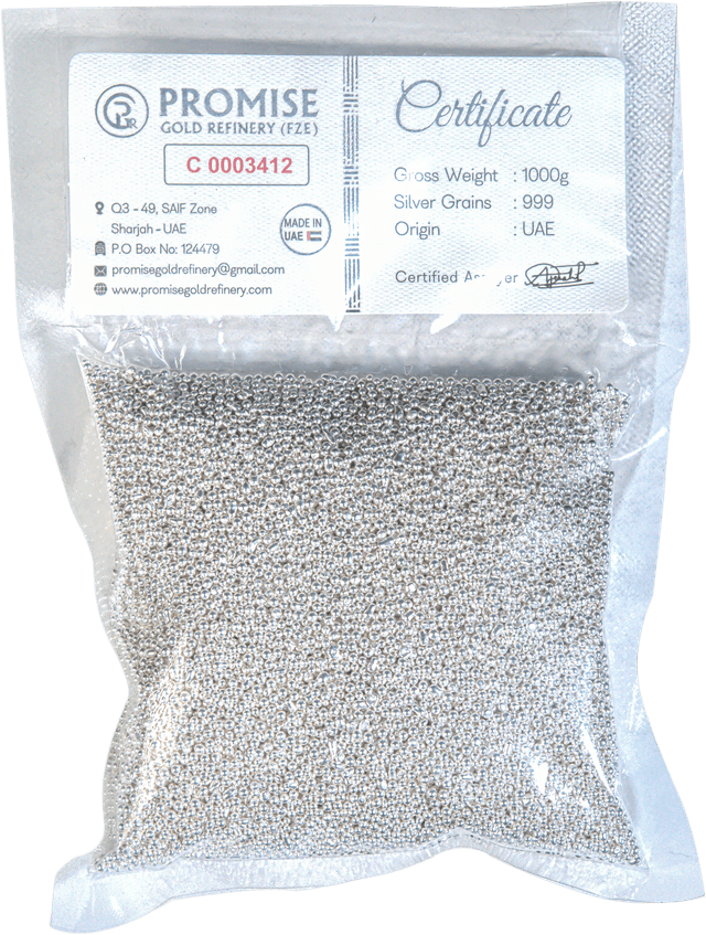 1 KILO SILVER GRAINS 999
