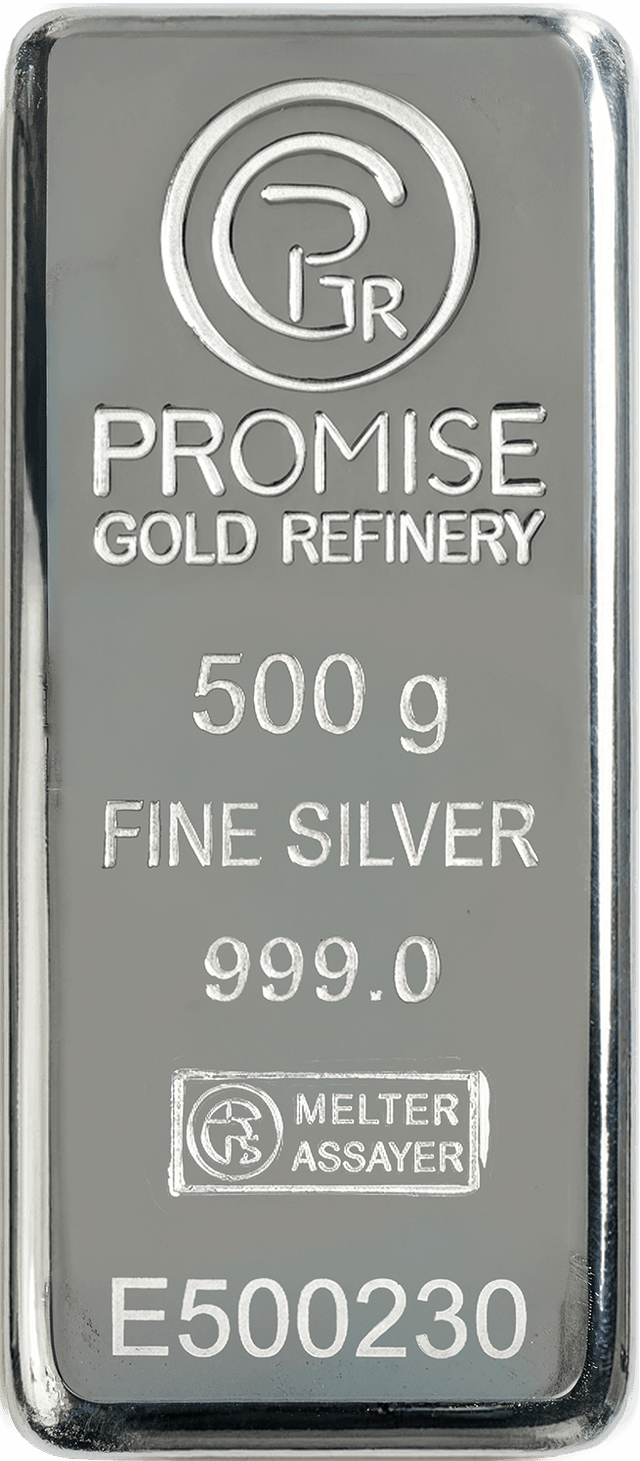500 GM SILVER 999.0 SILVER BAR